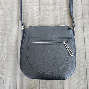 Danielle Nicole Black Pebbled Leather Crossbody Bag